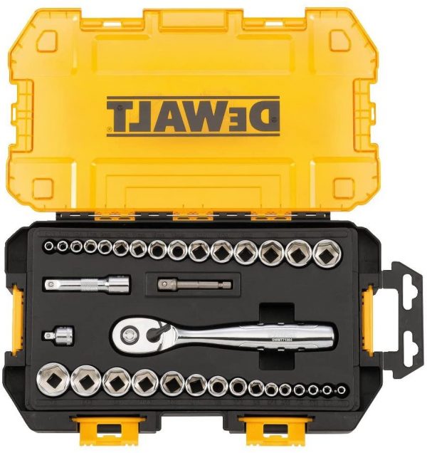 DEWALT Socket Set, 3/8-Inch Drive, SAE/Metric, 34-Piece - Image 4