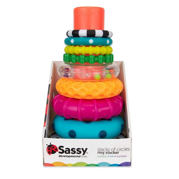 Sassy Stacks of Circles Stacking Ring STEM Learning Toy - Image 5