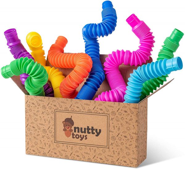 Nutty toys 8 Pk Pop Tube Sensory Toys
